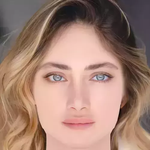 Denise Capezza Head - No Hair - Low poly head for game