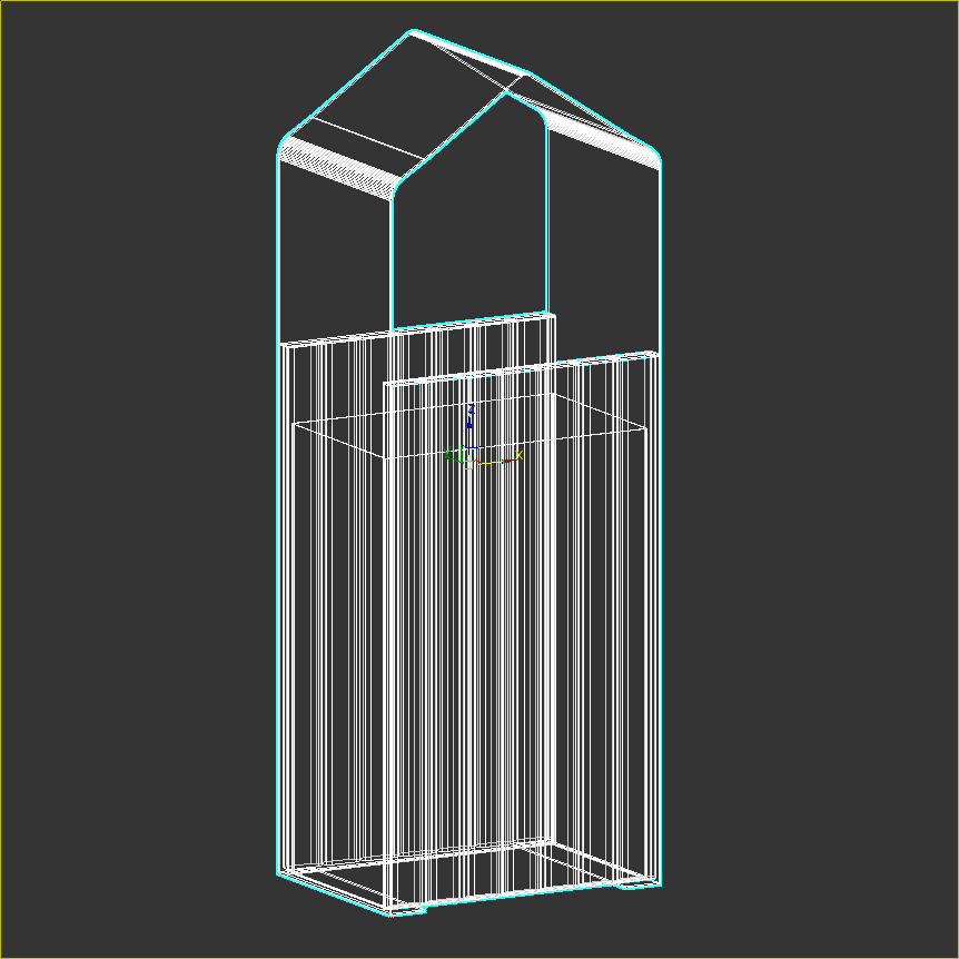 Outdoor trash can set Low-poly 3D model_24