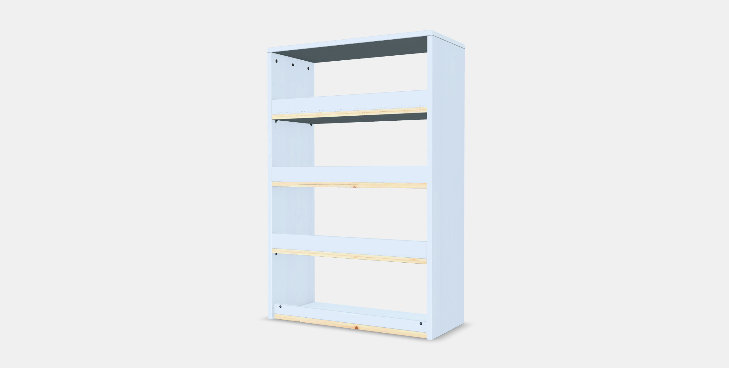 HAVSTA Shelving unit 2 Low-poly 3D model_4