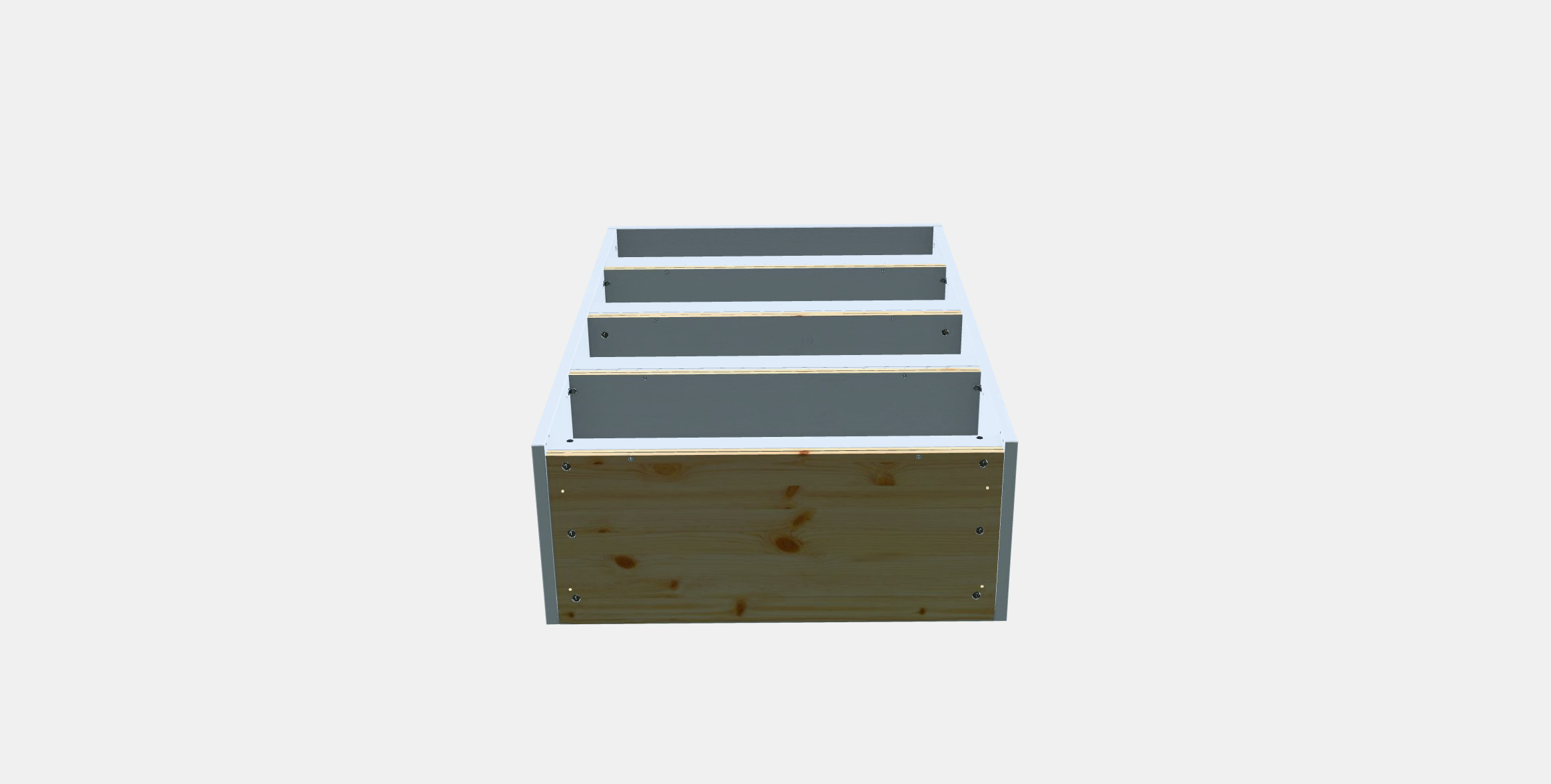HAVSTA Shelving unit 2 Low-poly 3D model_7