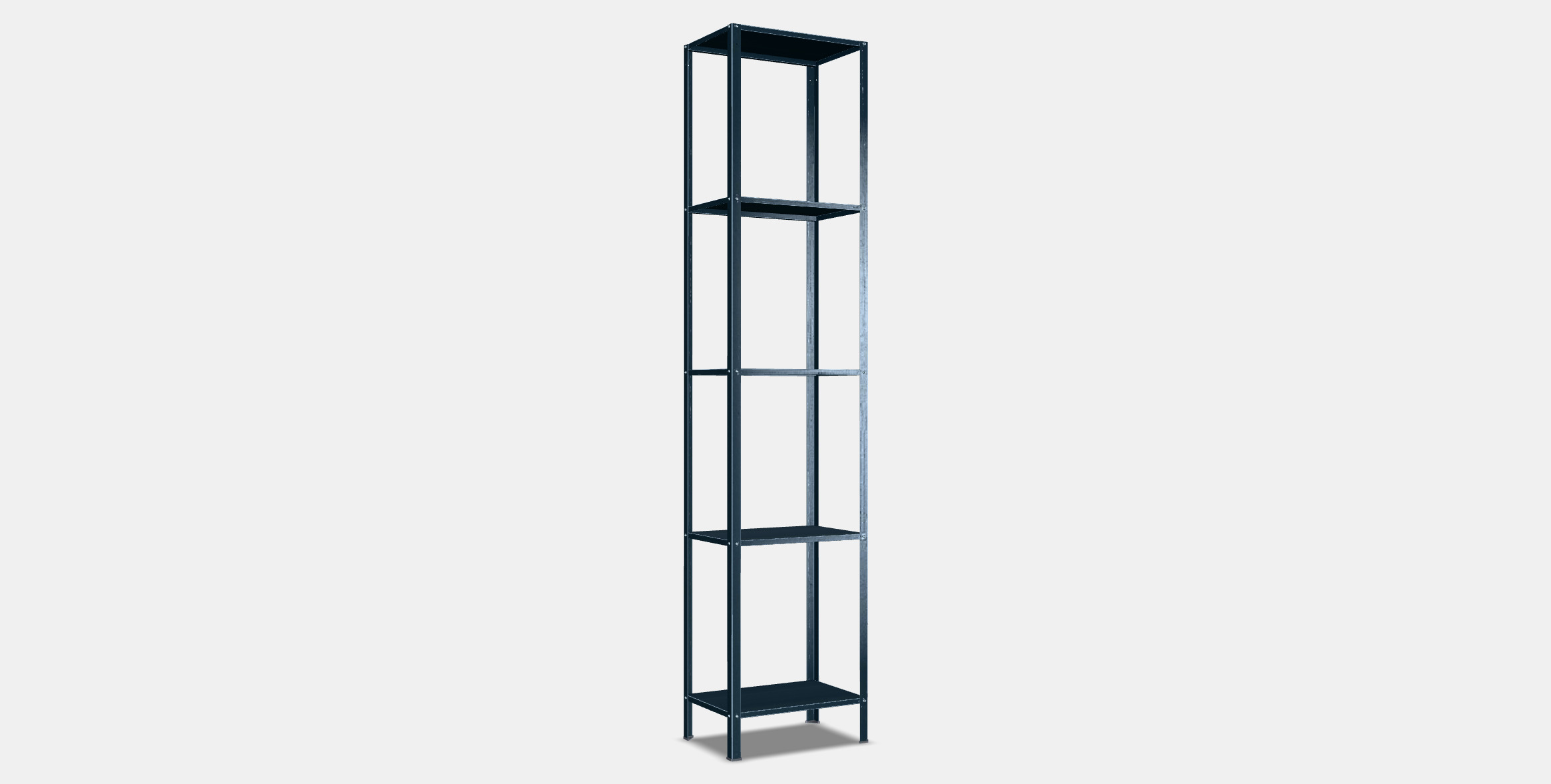 HYLLIS shelving unit 2 Low-poly 3D model_16