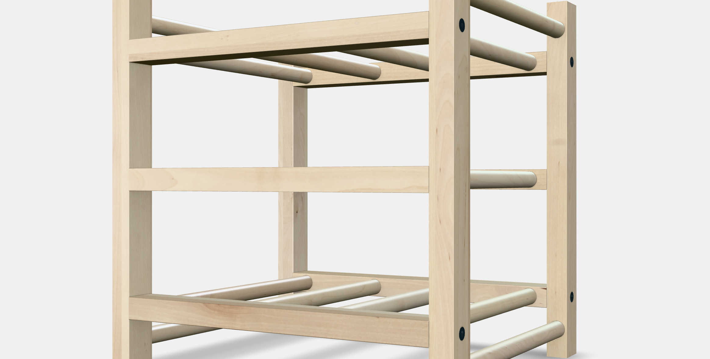 HUTTEN 9-bottle wine rack Low-poly 3D model_10