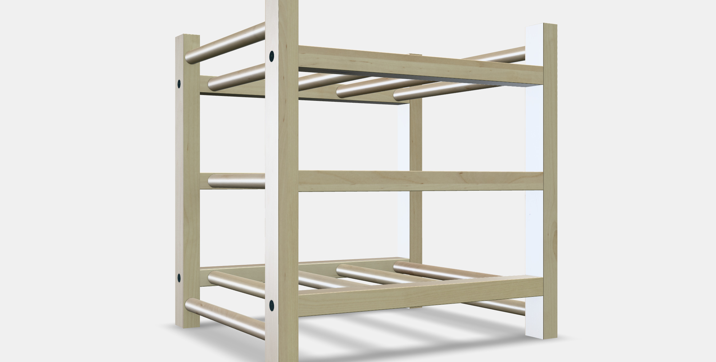 HUTTEN 9-bottle wine rack Low-poly 3D model_6