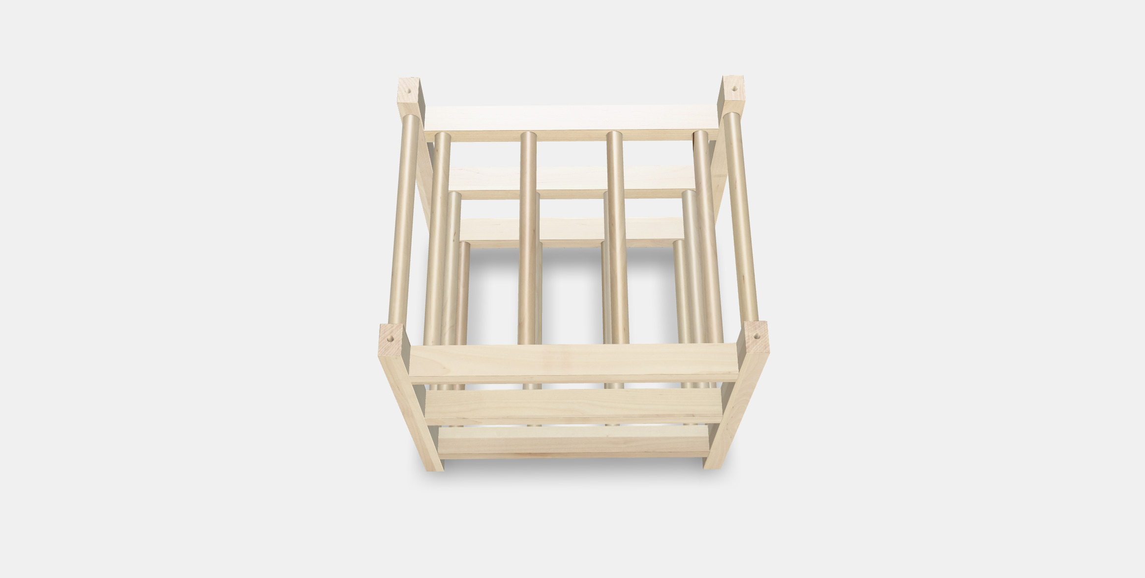 HUTTEN 9-bottle wine rack Low-poly 3D model_5