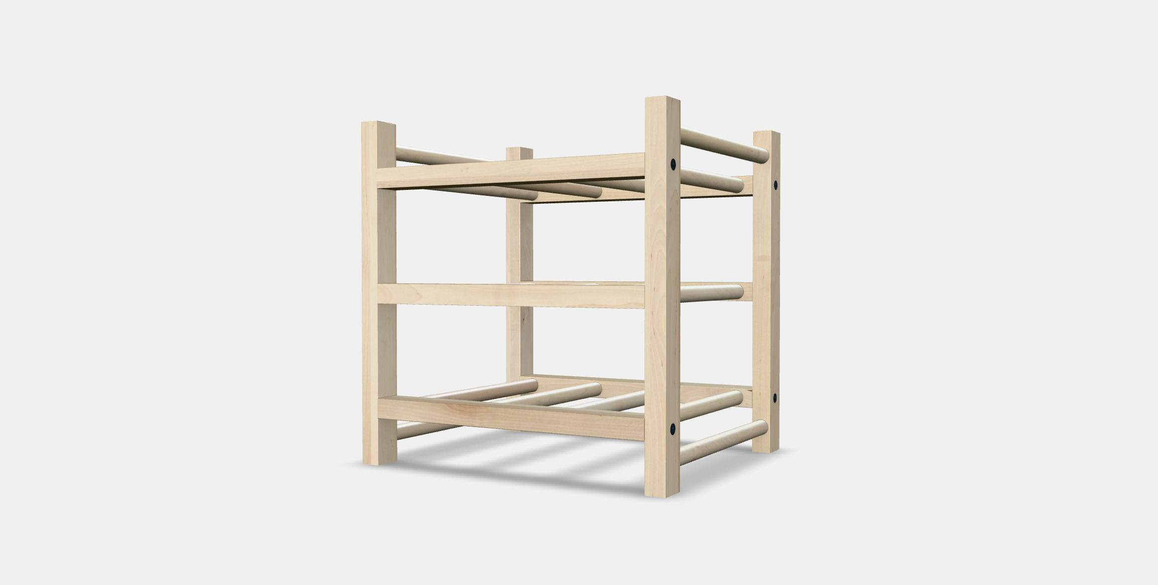 HUTTEN 9-bottle wine rack Low-poly 3D model_2