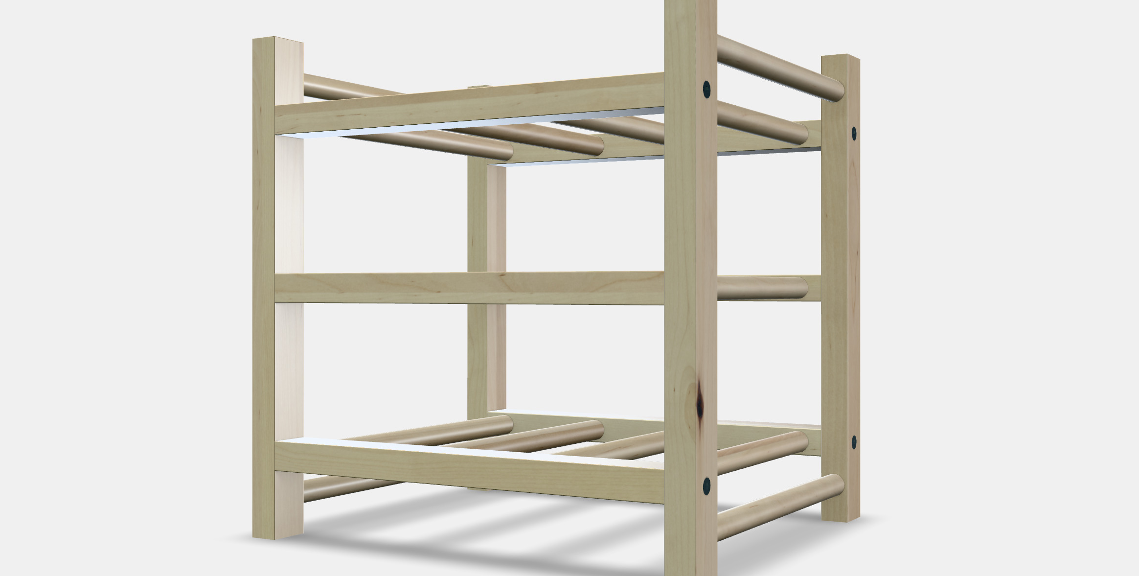 HUTTEN 9-bottle wine rack Low-poly 3D model_16