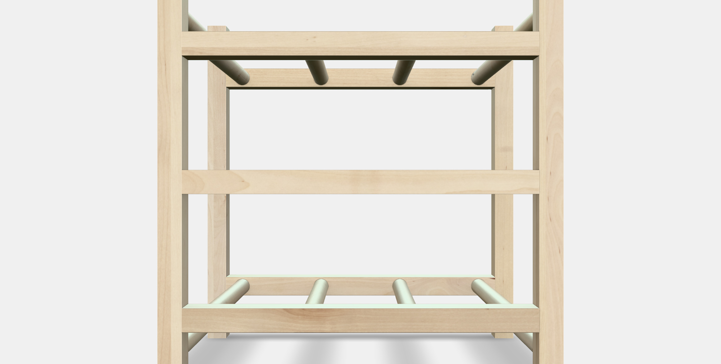 HUTTEN 9-bottle wine rack Low-poly 3D model_14