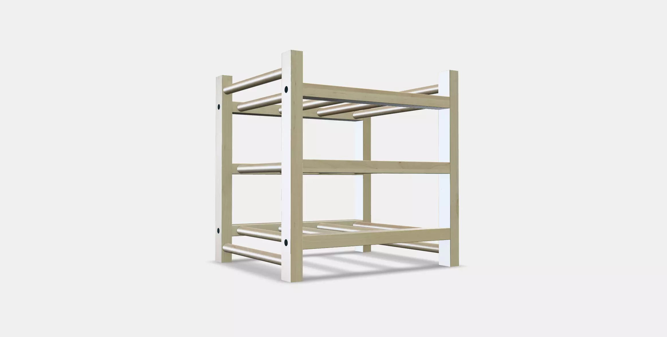 HUTTEN 9-bottle wine rack Low-poly 3D model_0