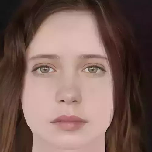 Dixie Egerickx Head - No Hair - Low poly head for game Low-poly 3D model