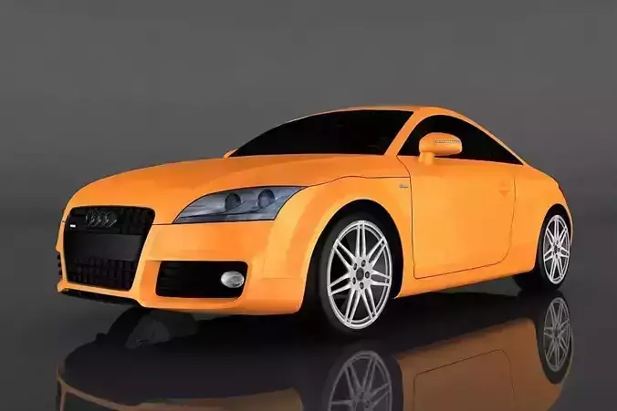 Audi TT 2008 Low-poly 3D model