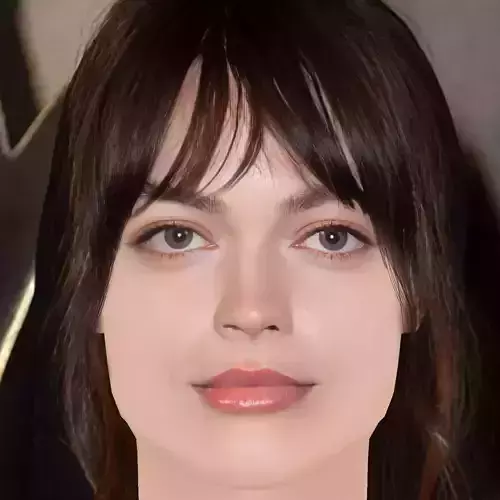 Emma Mackey Head - No Hair - Low poly head for game