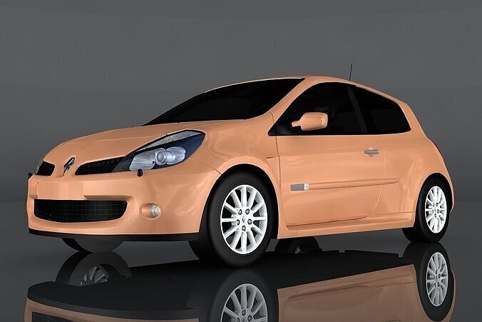 Renault Clio Renault Sport 197 Low-poly 3D model