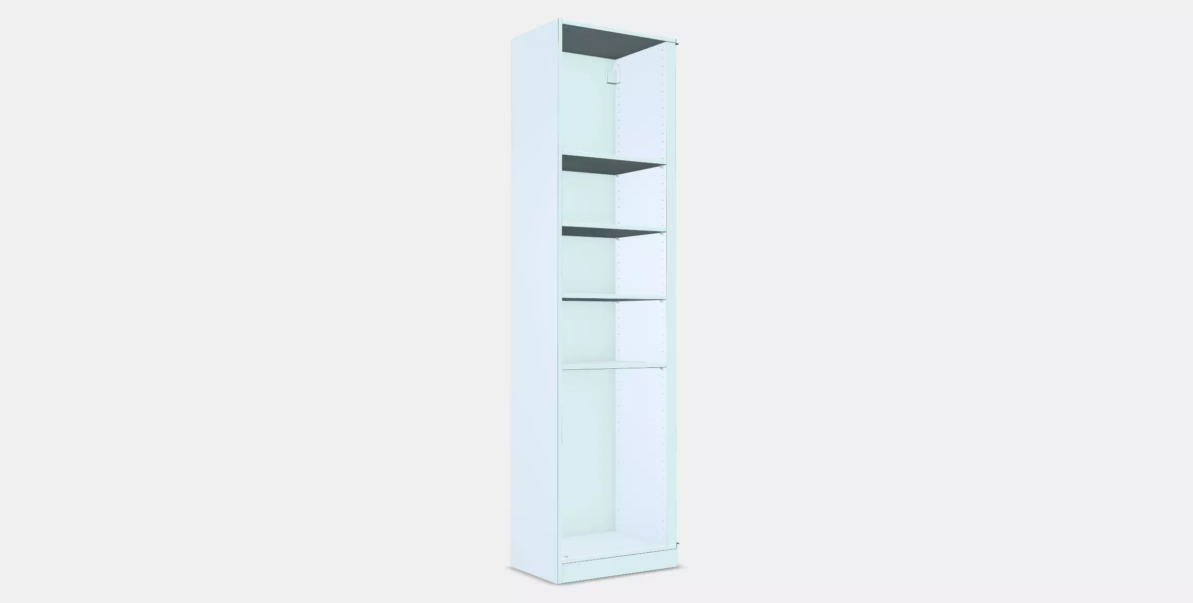 PAX Add-on corner unit with 4 shelves 3 3D model_0