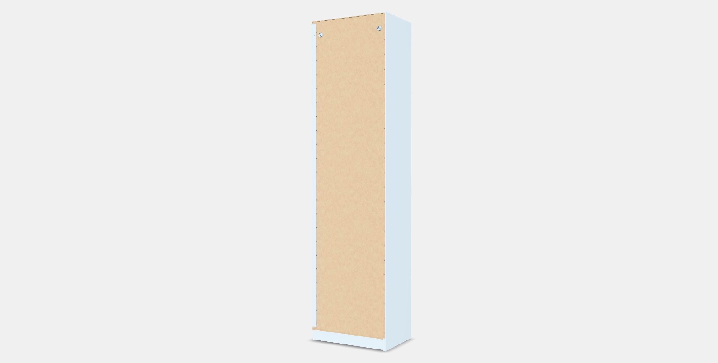 PAX Add-on corner unit with 4 shelves 3 3D model_4