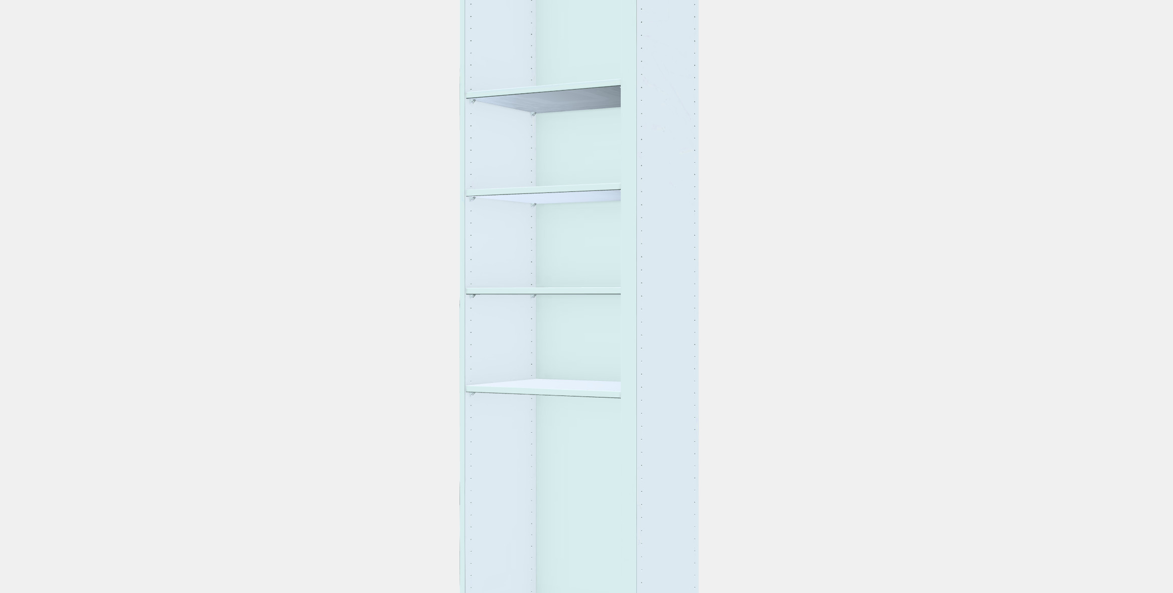 PAX Add-on corner unit with 4 shelves 3 3D model_13