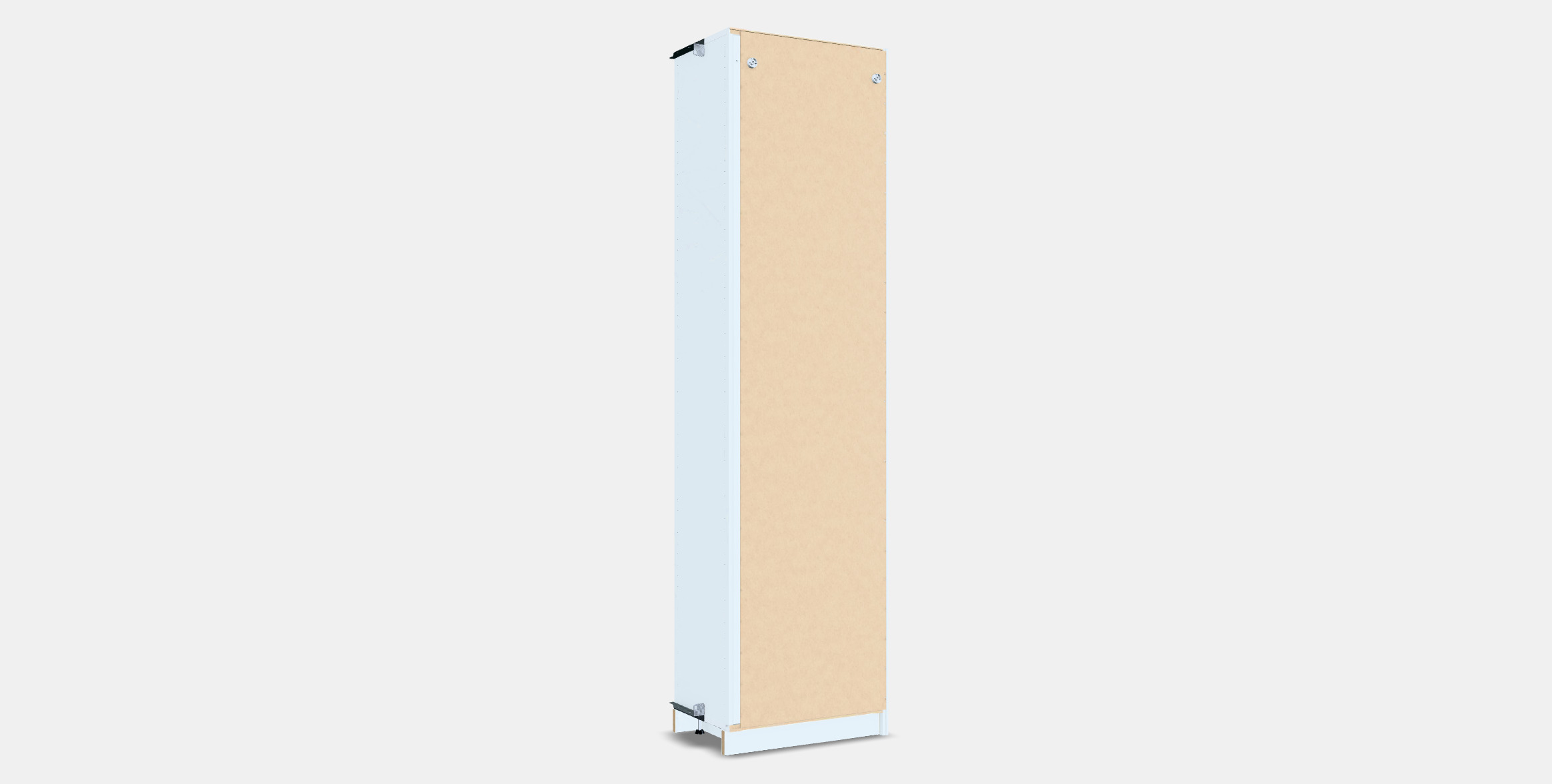 PAX Add-on corner unit with 4 shelves 3 3D model_16