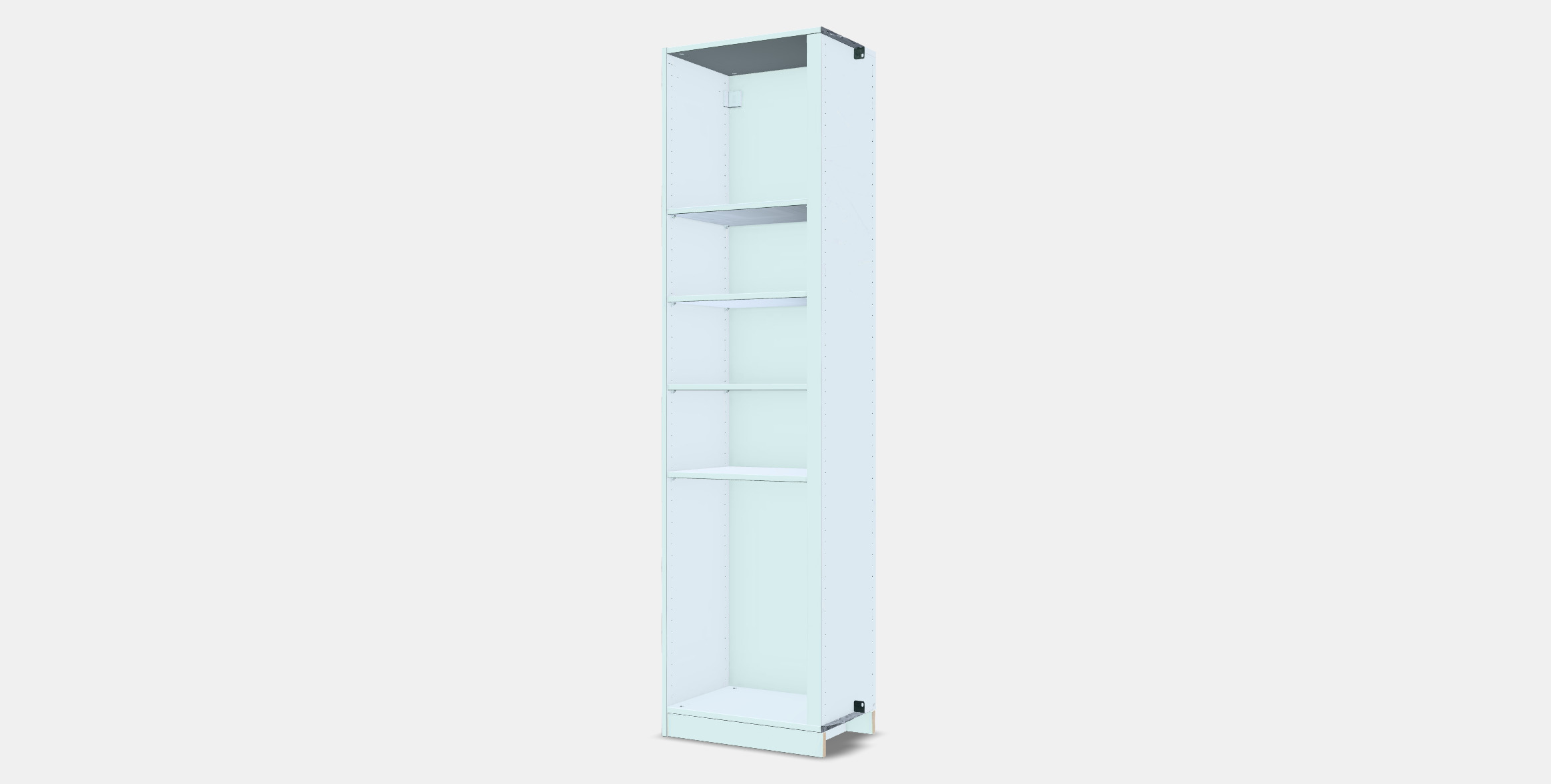 PAX Add-on corner unit with 4 shelves 3 3D model_12