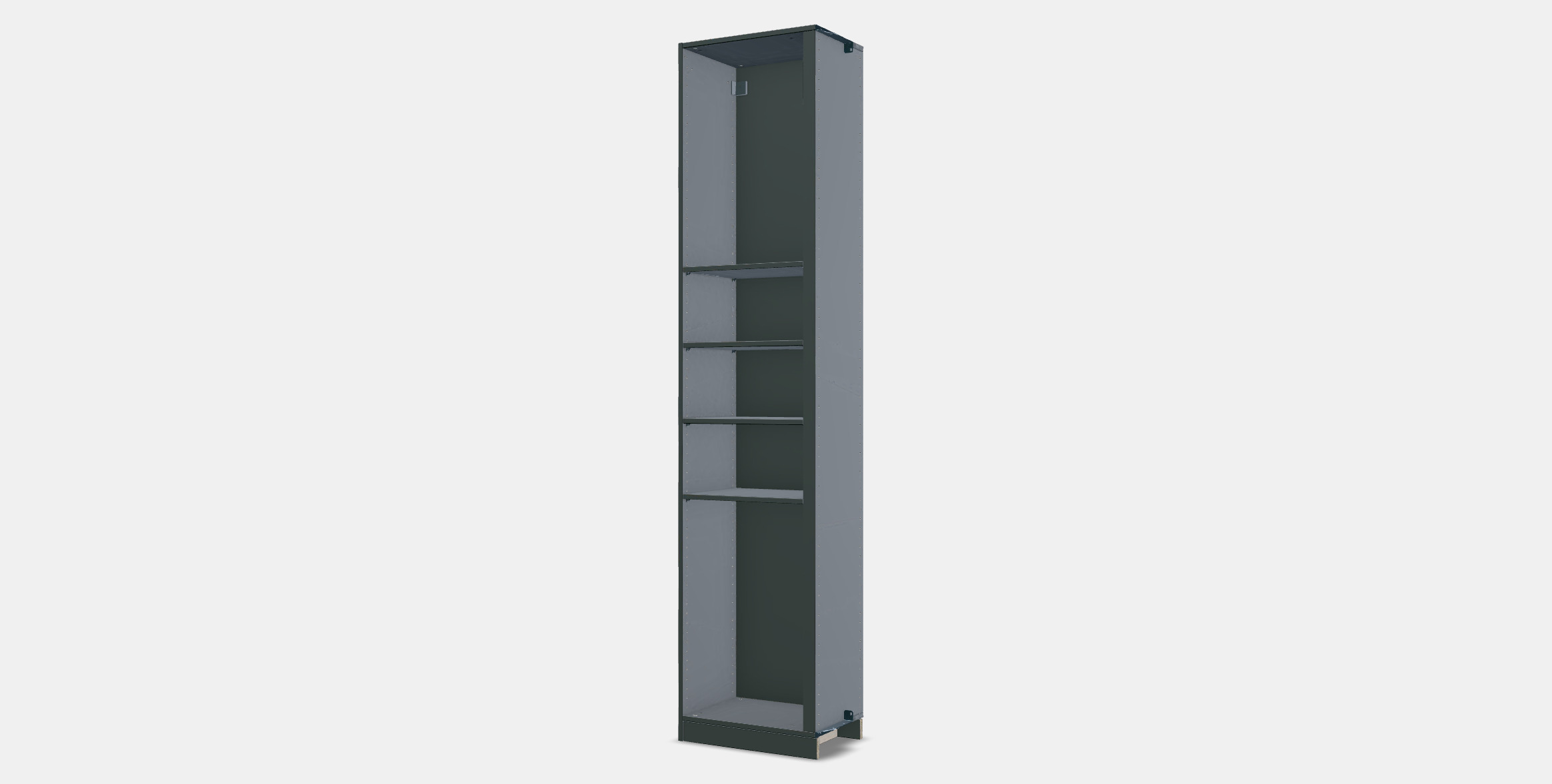 PAX Add-on corner unit with 4 shelves 5 3D model_12