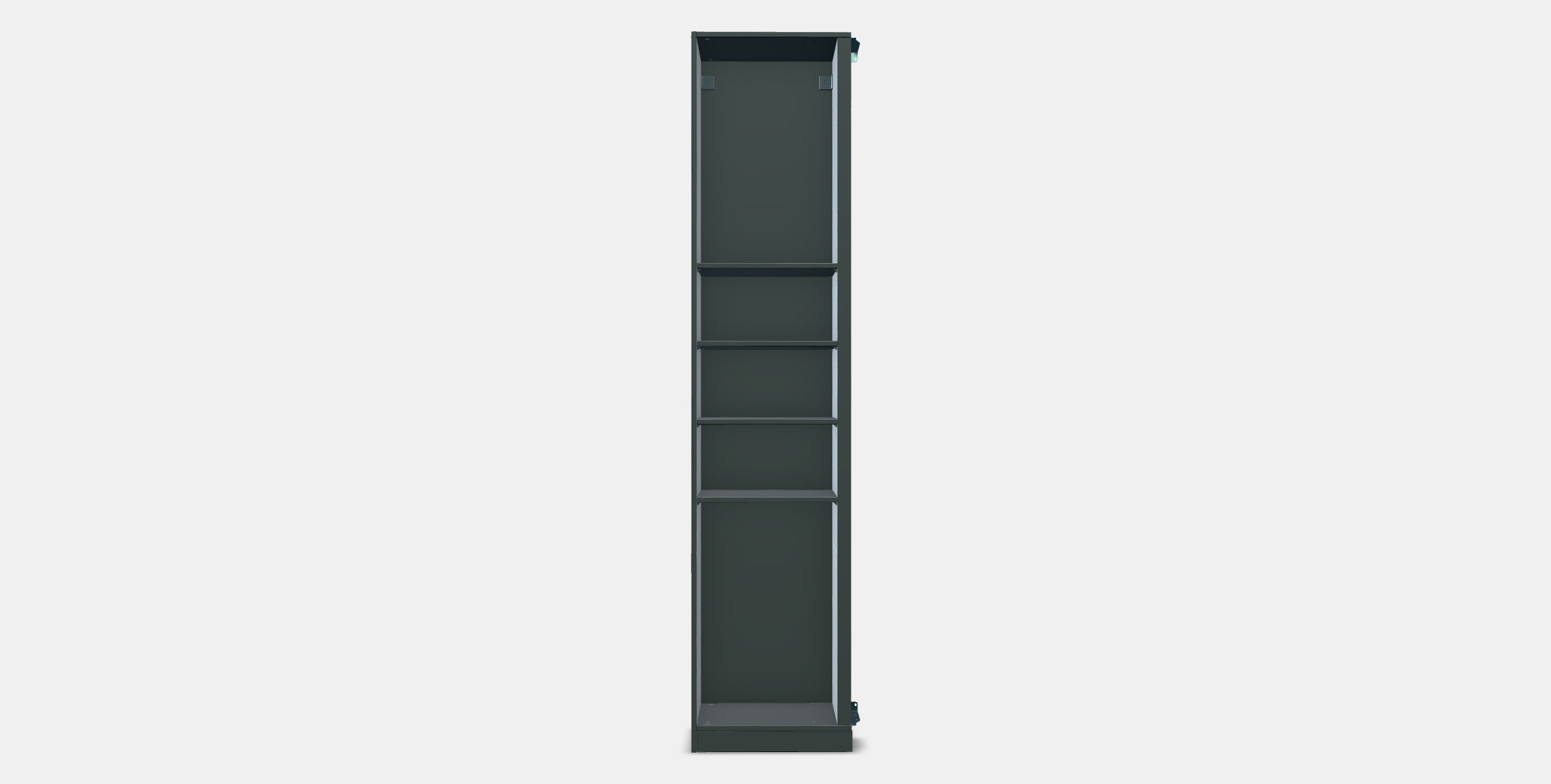 PAX Add-on corner unit with 4 shelves 5 3D model_8