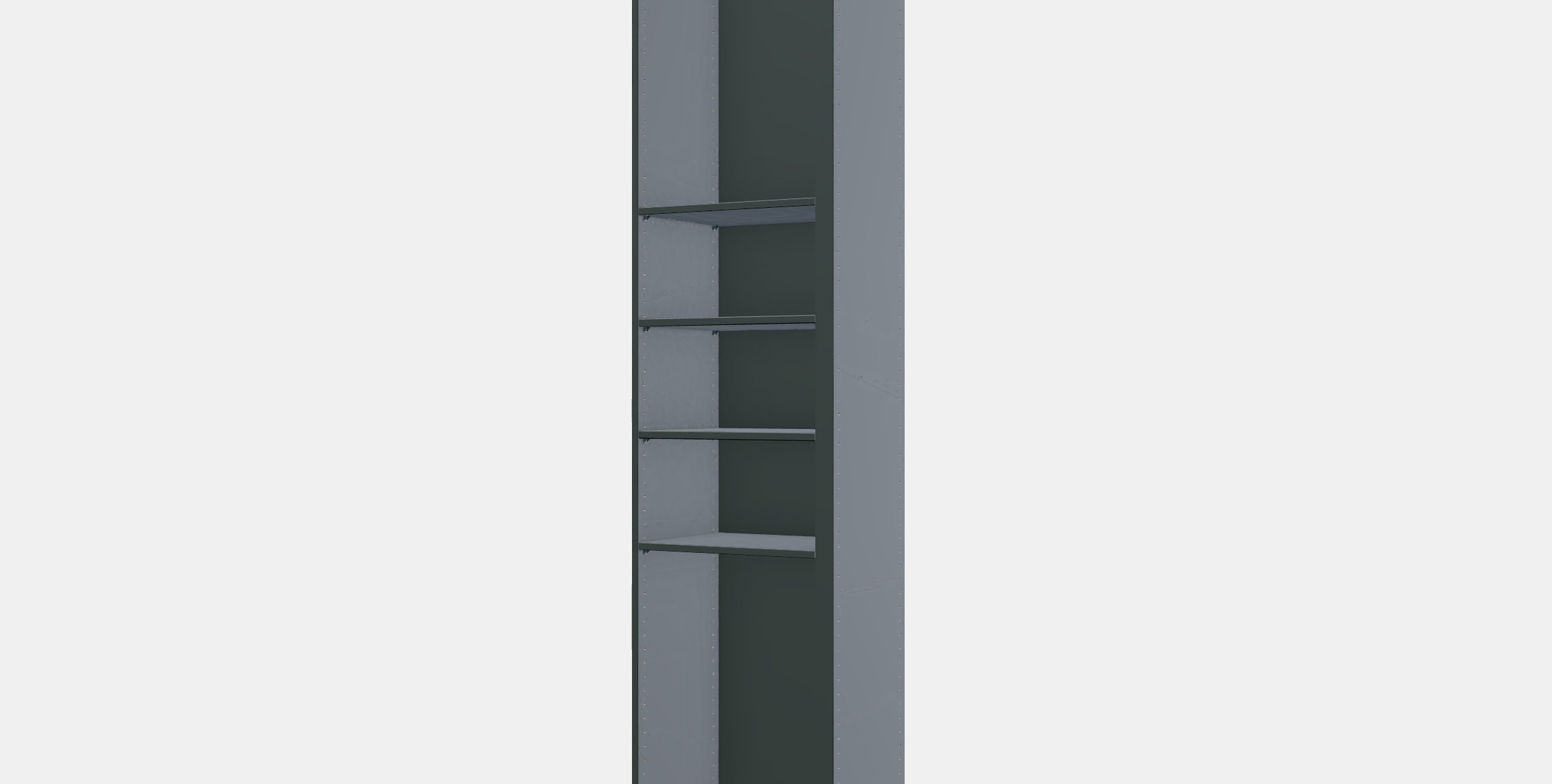 PAX Add-on corner unit with 4 shelves 5 3D model_13