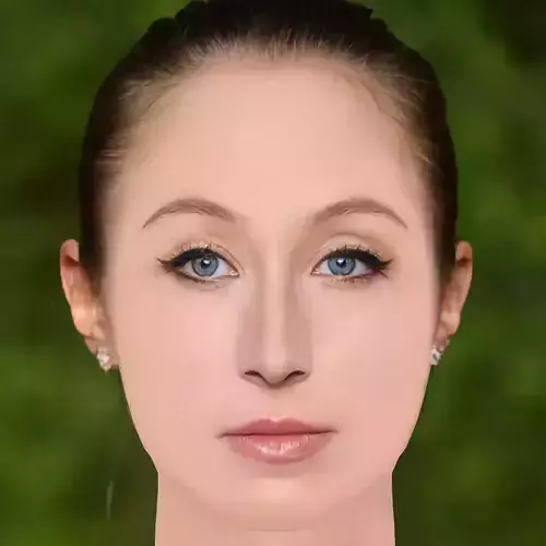 Erin Doherty Head - No Hair - Low poly head for game