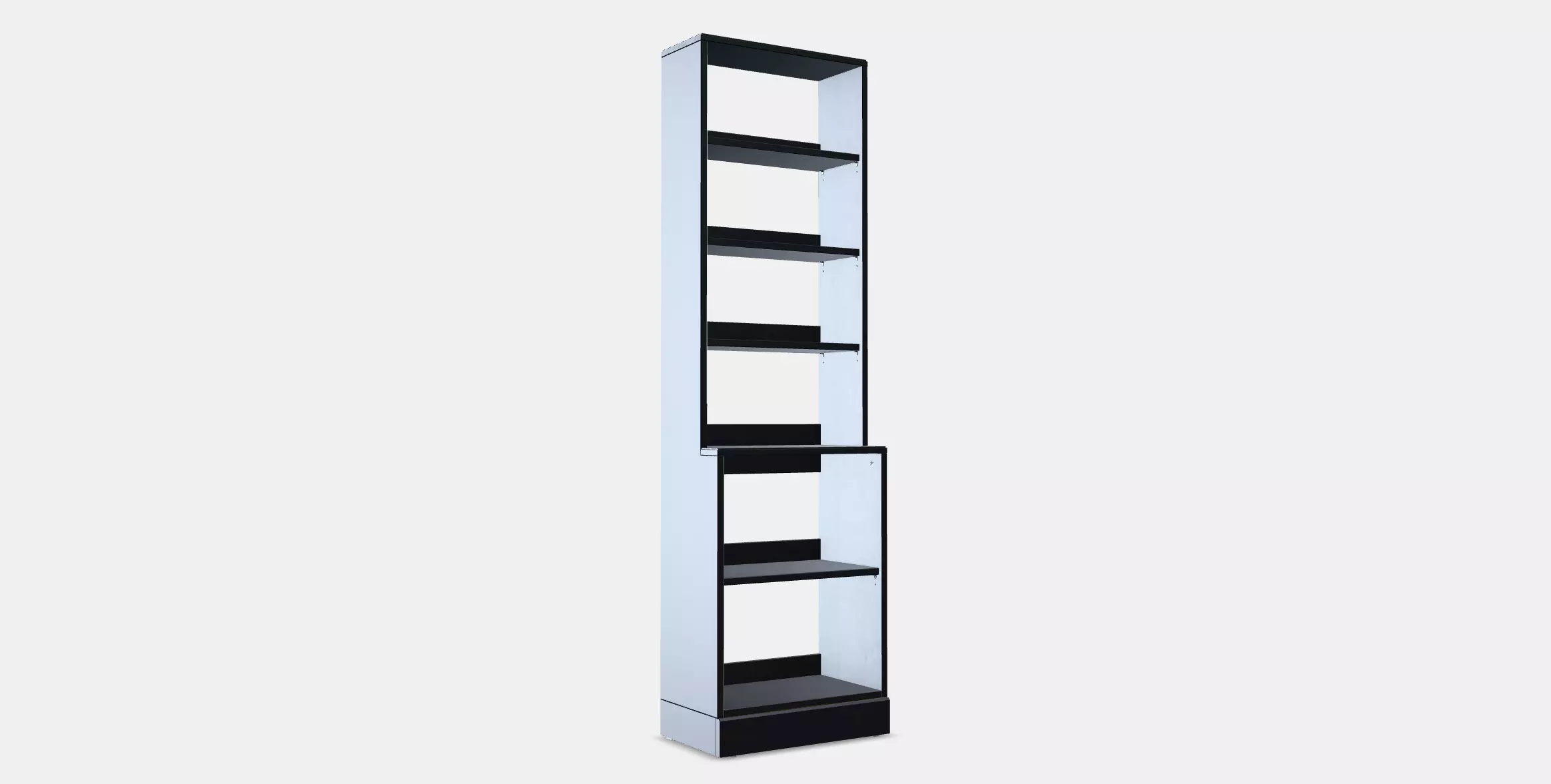 HAVSTA Shelving unit with plinth 1 Low-poly 3D model_0