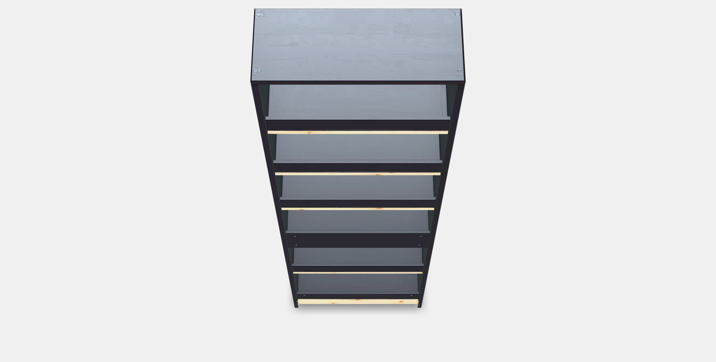 HAVSTA Shelving unit with plinth 1 Low-poly 3D model_4