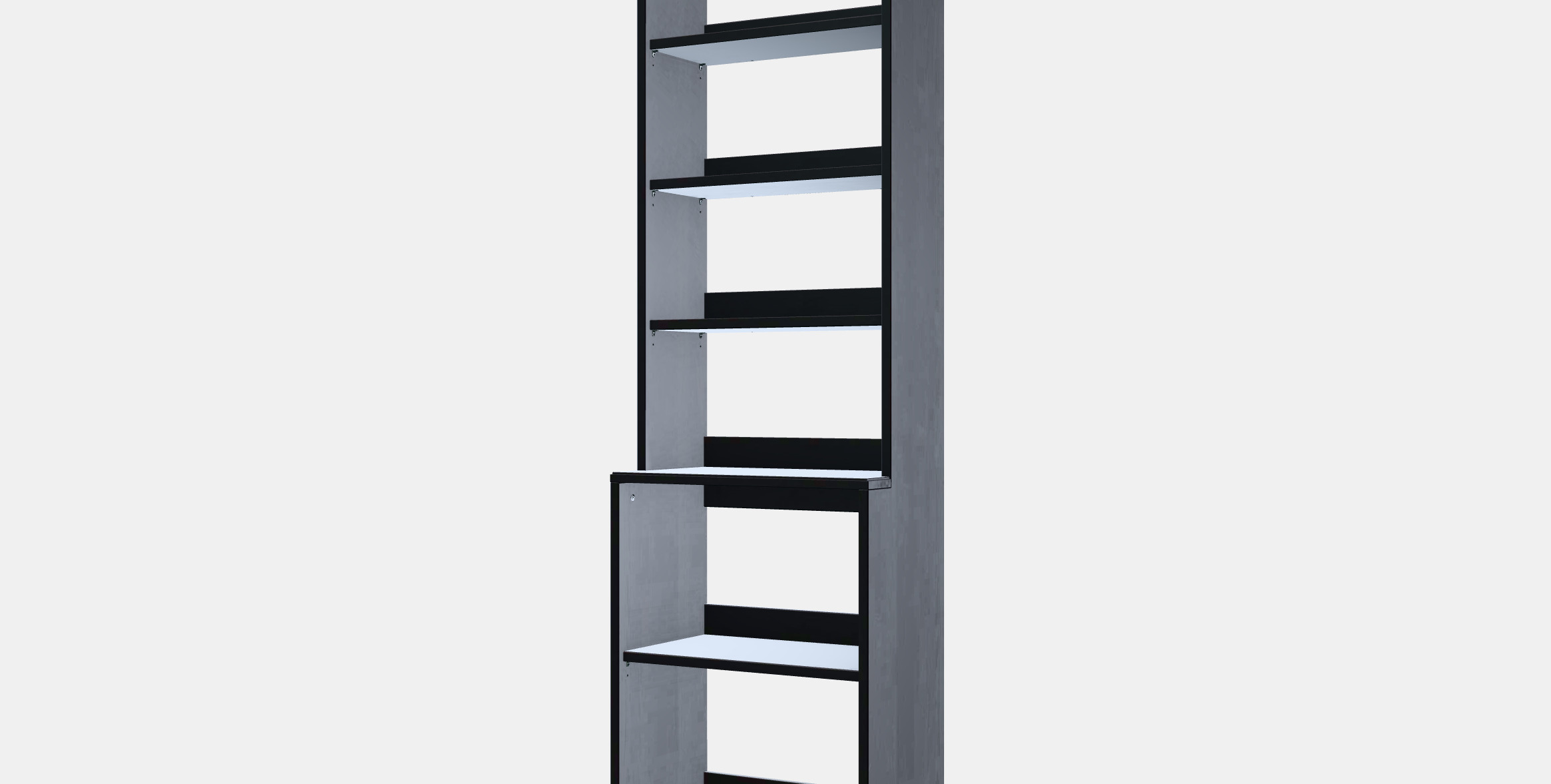 HAVSTA Shelving unit with plinth 1 Low-poly 3D model_13