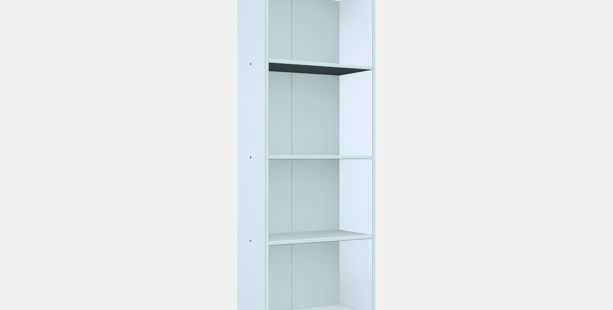 BAGGEBO Bookcase 3D model_9