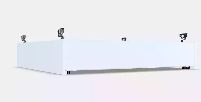 ENHET Wall cb w 2 shelves 3