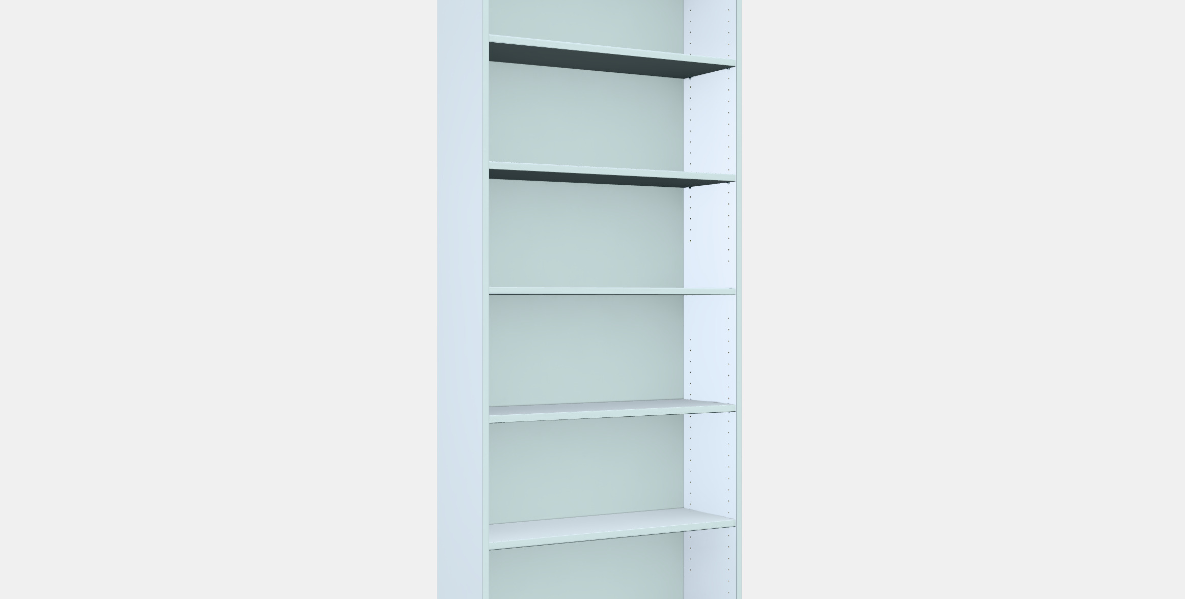 BILLY Bookcase 2 3D model_6