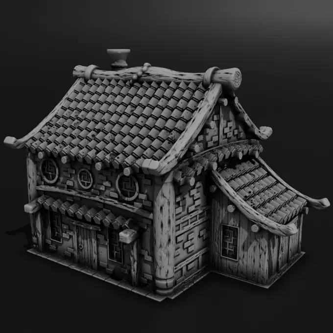 Japanese House 3D print model