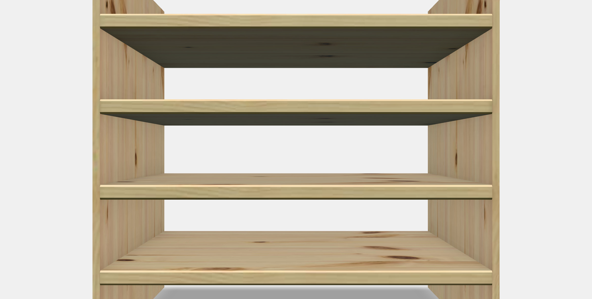 KALLAX Insert with 4 shelves 1 Low-poly 3D model_11