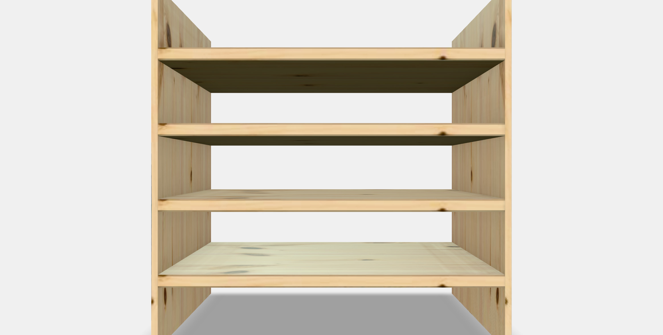 KALLAX Insert with 4 shelves 1 Low-poly 3D model_15