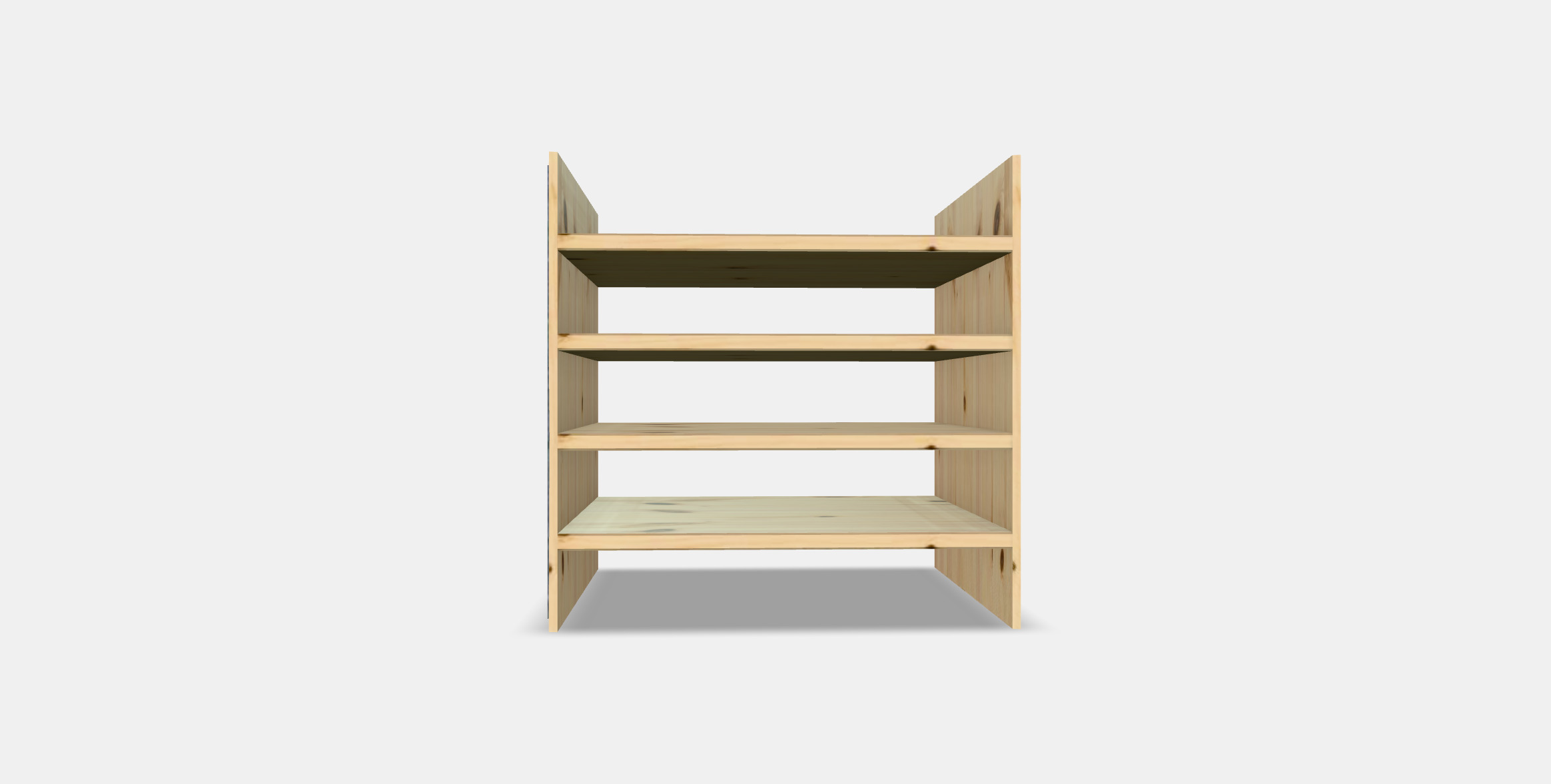 KALLAX Insert with 4 shelves 1 Low-poly 3D model_13