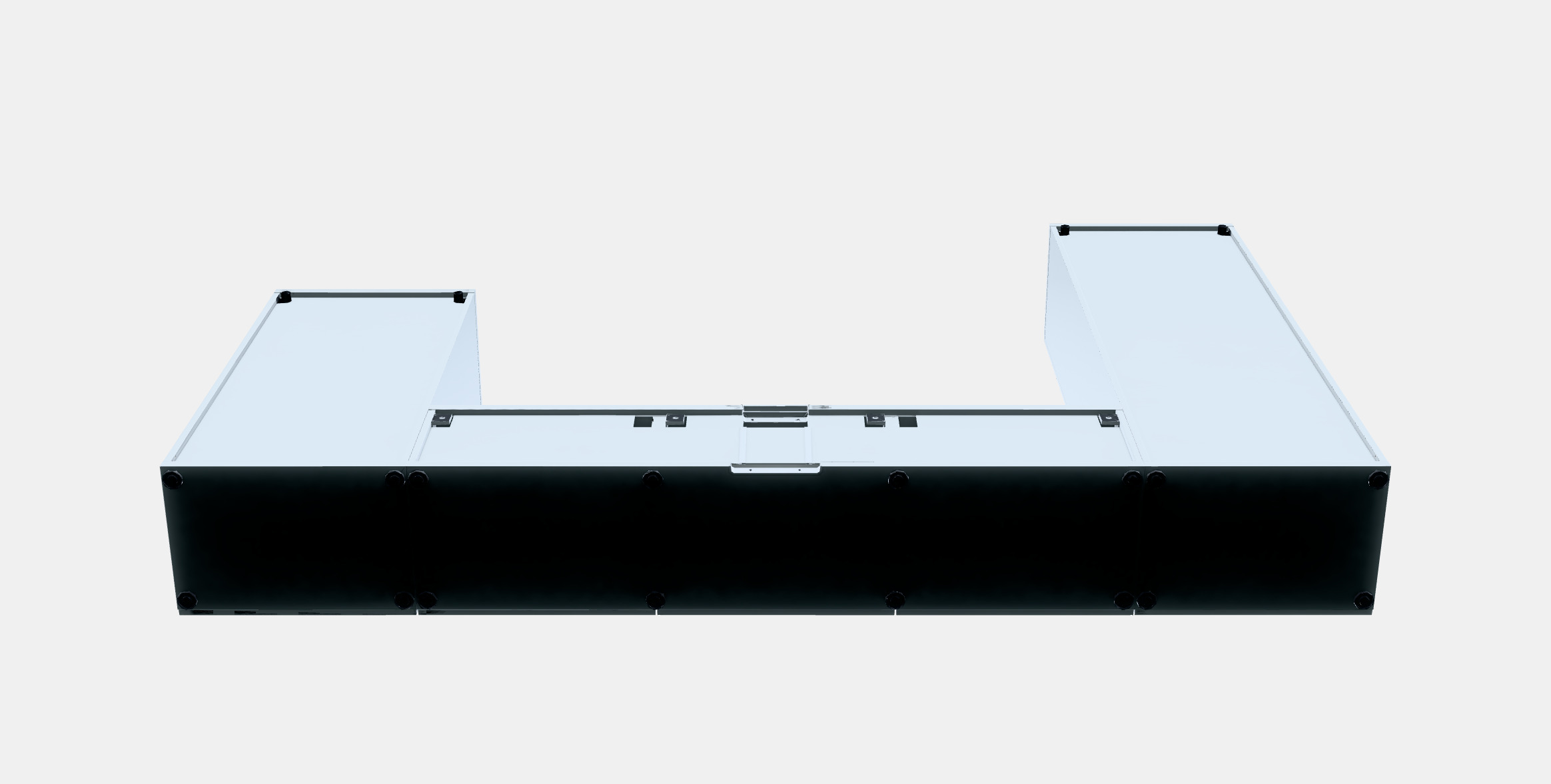 BESTA TV storage combination-glass doors 3D model_8