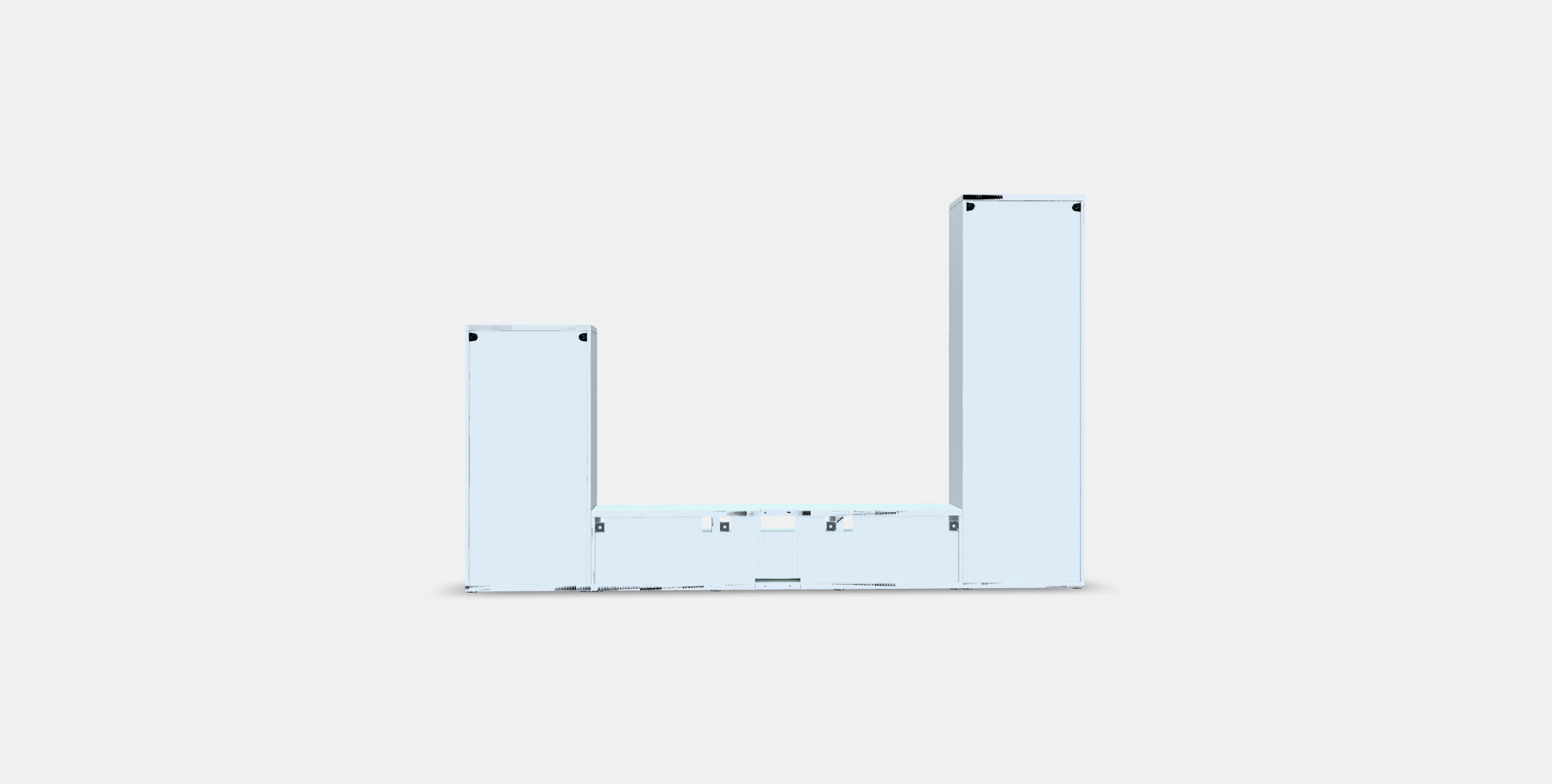 BESTA TV storage combination-glass doors 3D model_14