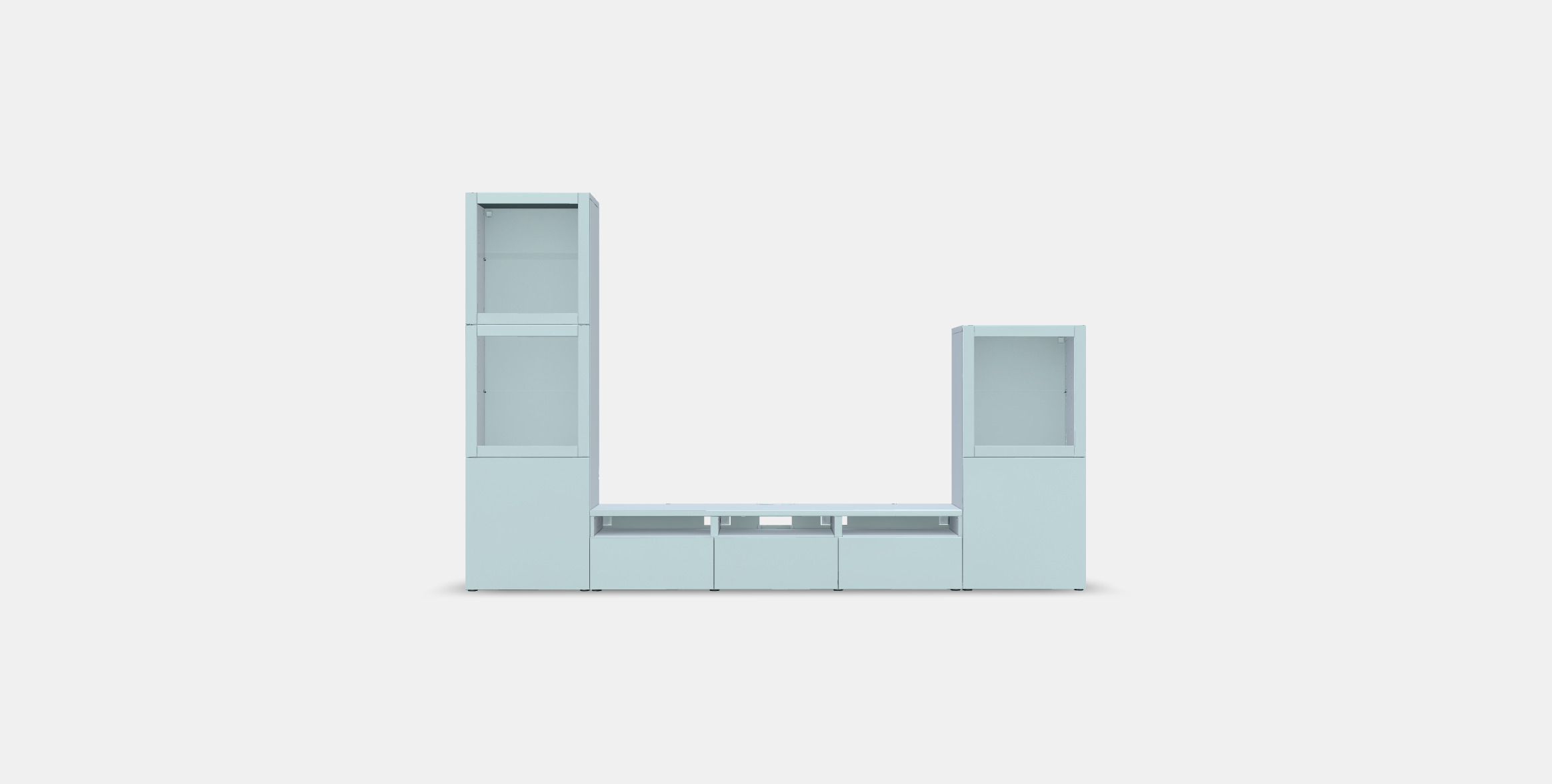 BESTA TV storage combination-glass doors 3D model_10