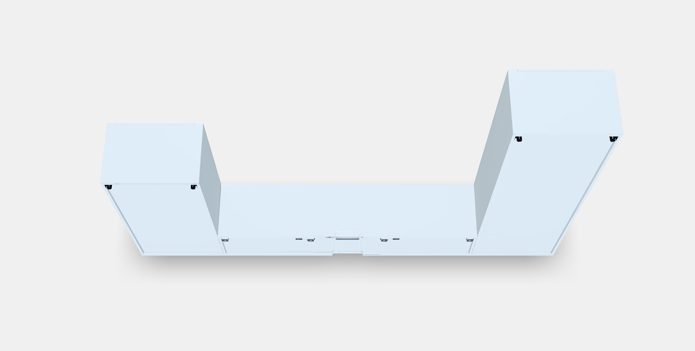 BESTA TV storage combination-glass doors 3D model_4