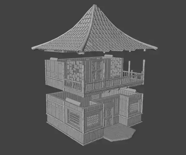 Japanese House 3D print model