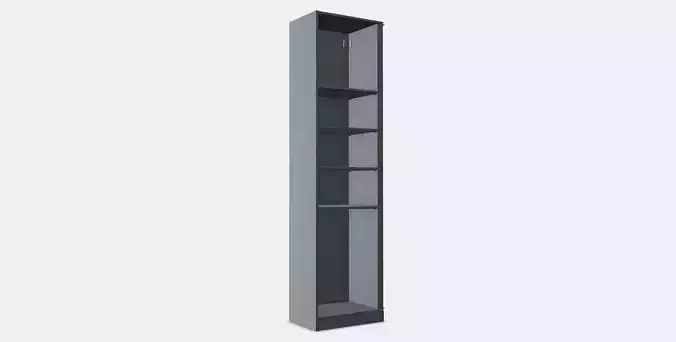 PAX Add-on corner unit with 4 shelves 8