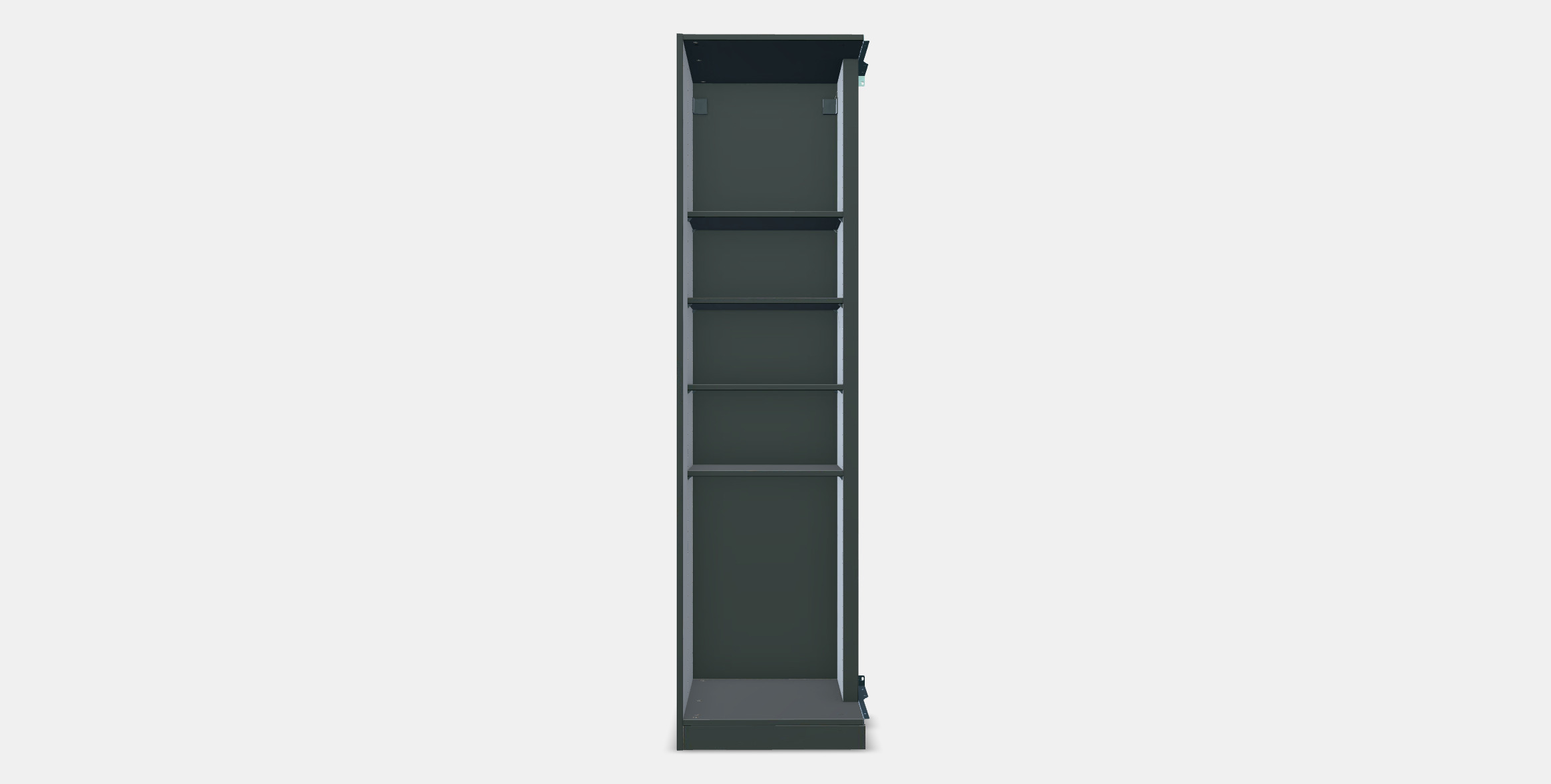 PAX Add-on corner unit with 4 shelves 11 3D model_10
