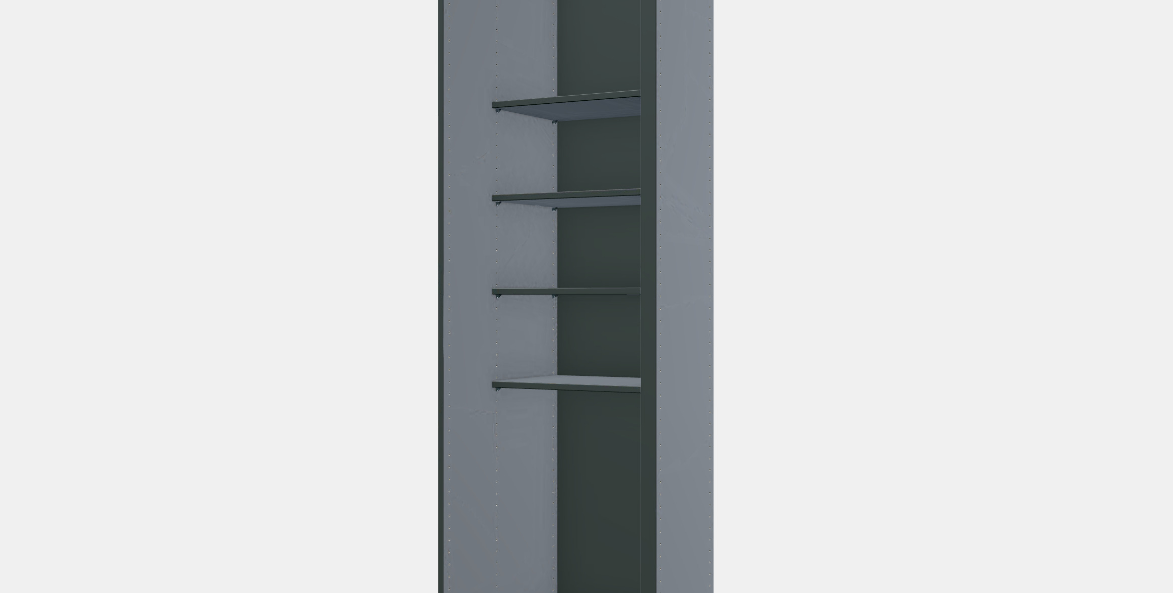 PAX Add-on corner unit with 4 shelves 11 3D model_13