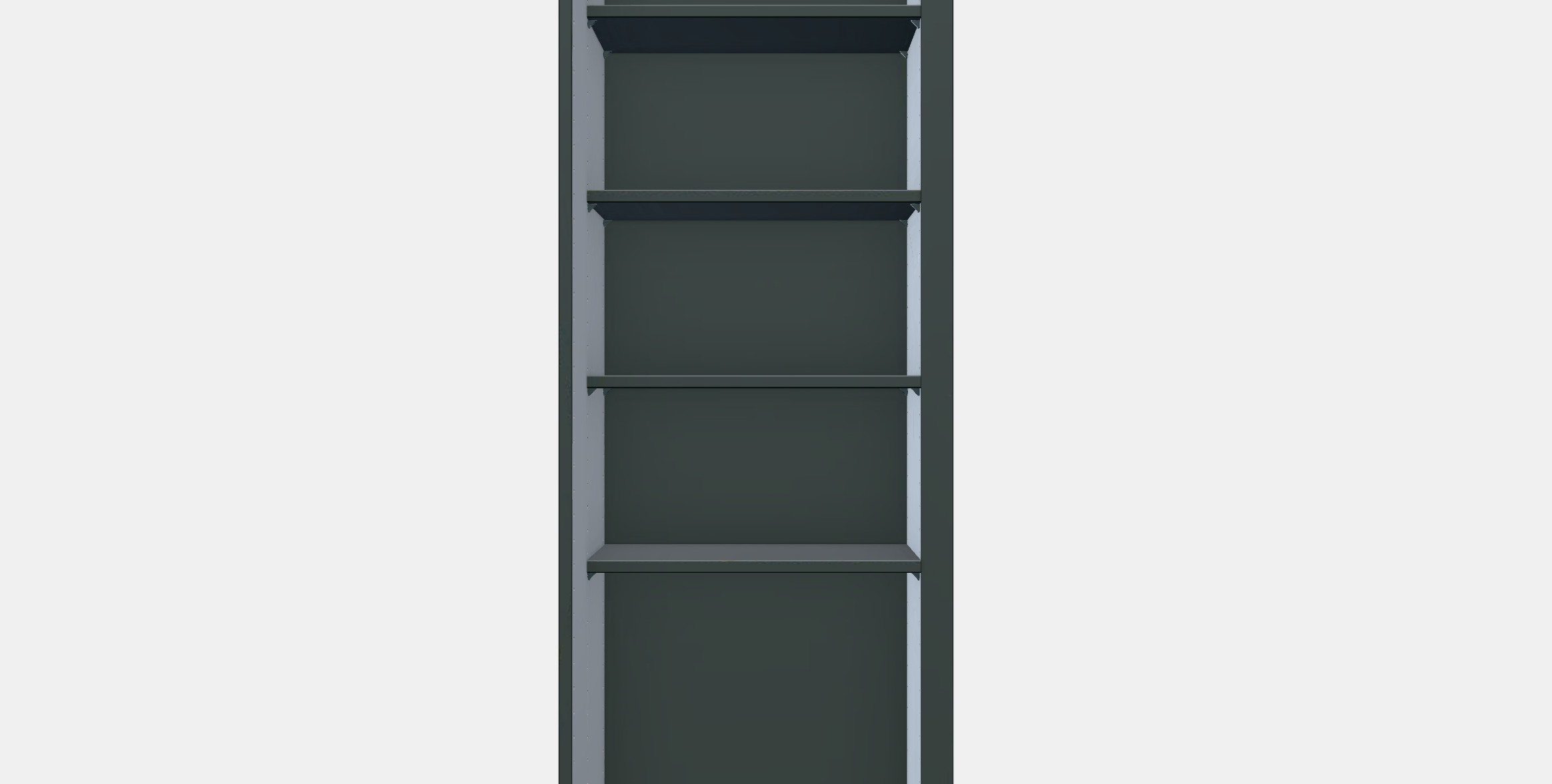 PAX Add-on corner unit with 4 shelves 11 3D model_11
