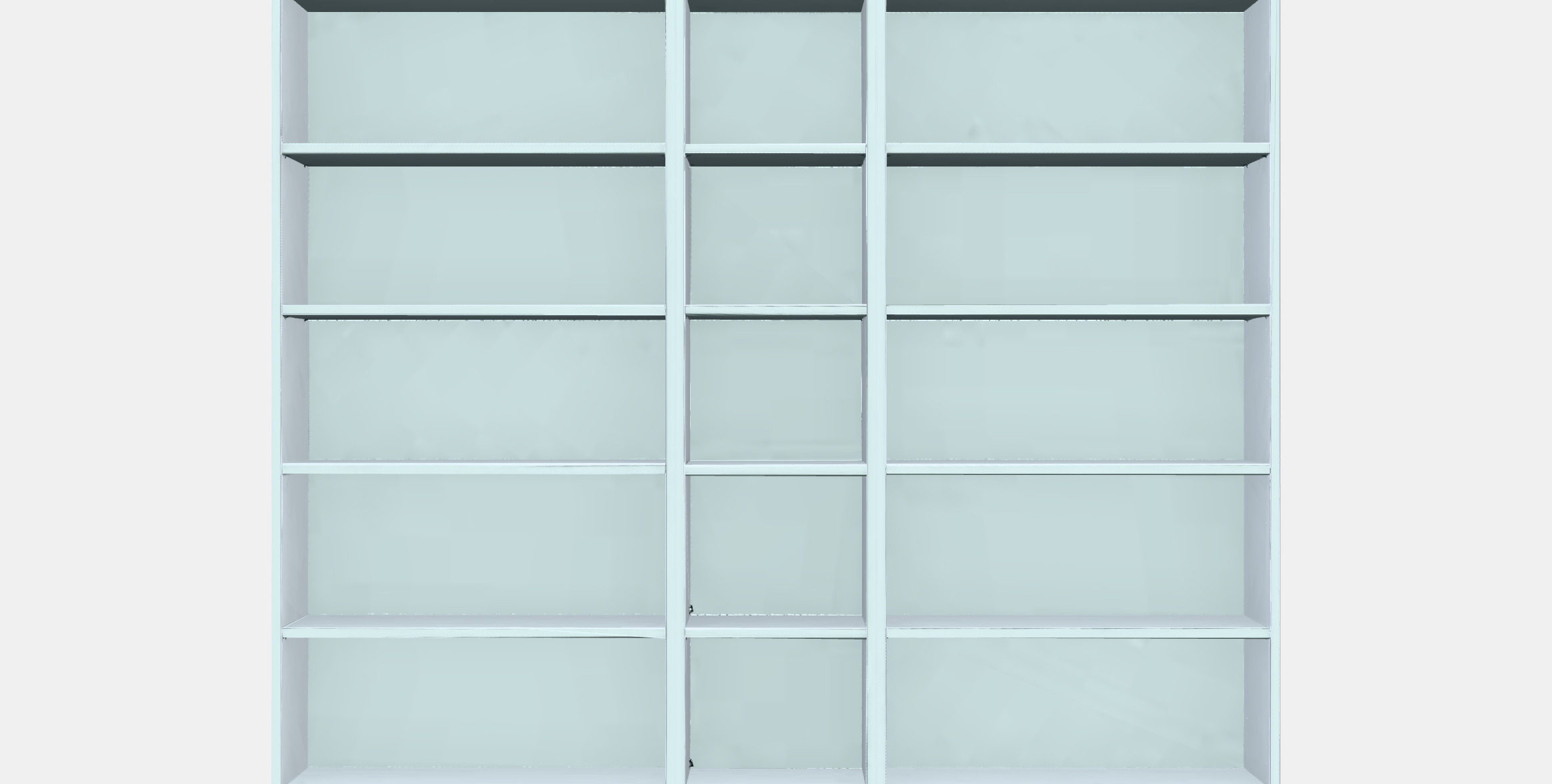 BILLY Bookcase 5 Low-poly 3D model_11