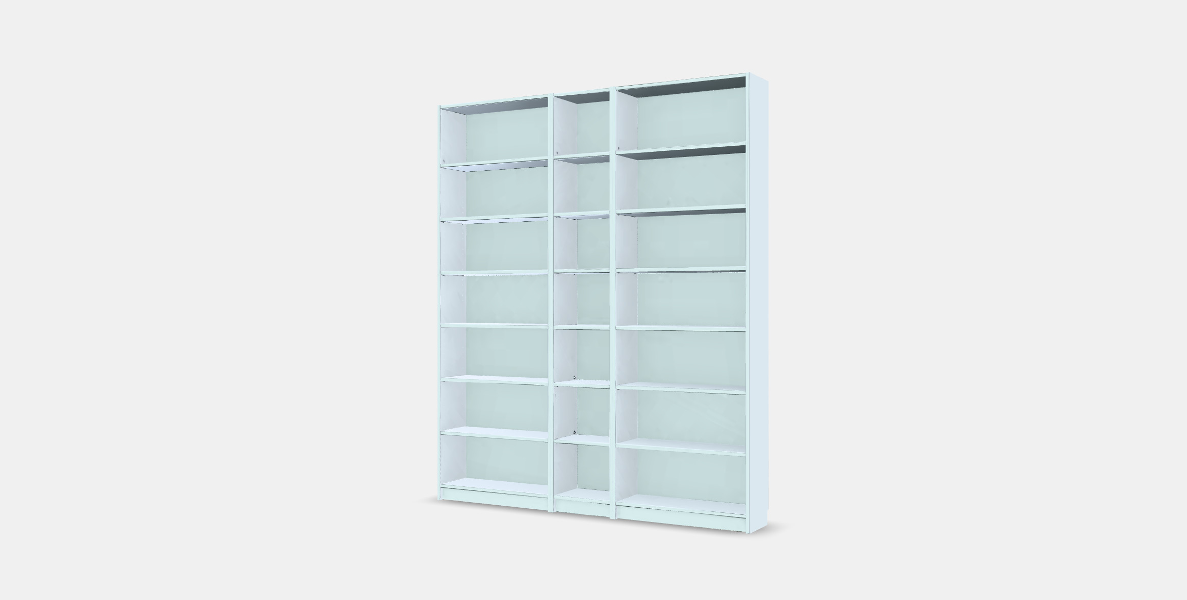 BILLY Bookcase 5 Low-poly 3D model_8