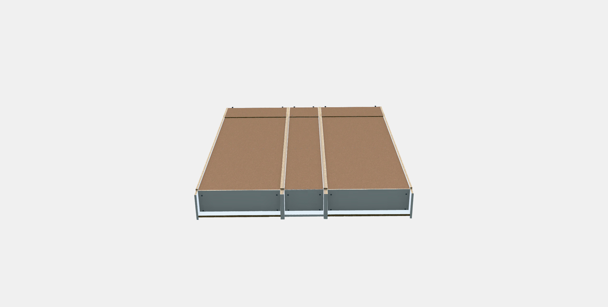 BILLY Bookcase 5 Low-poly 3D model_6