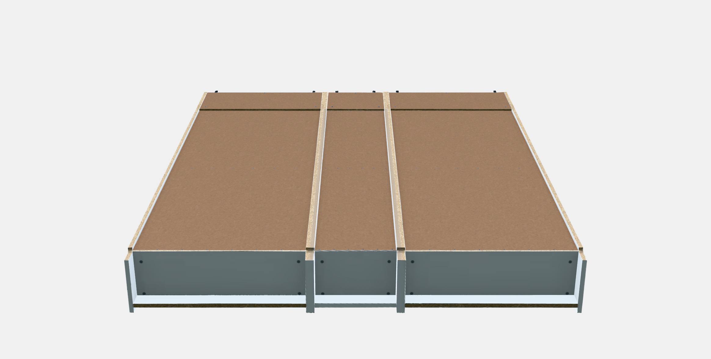 BILLY Bookcase 5 Low-poly 3D model_13