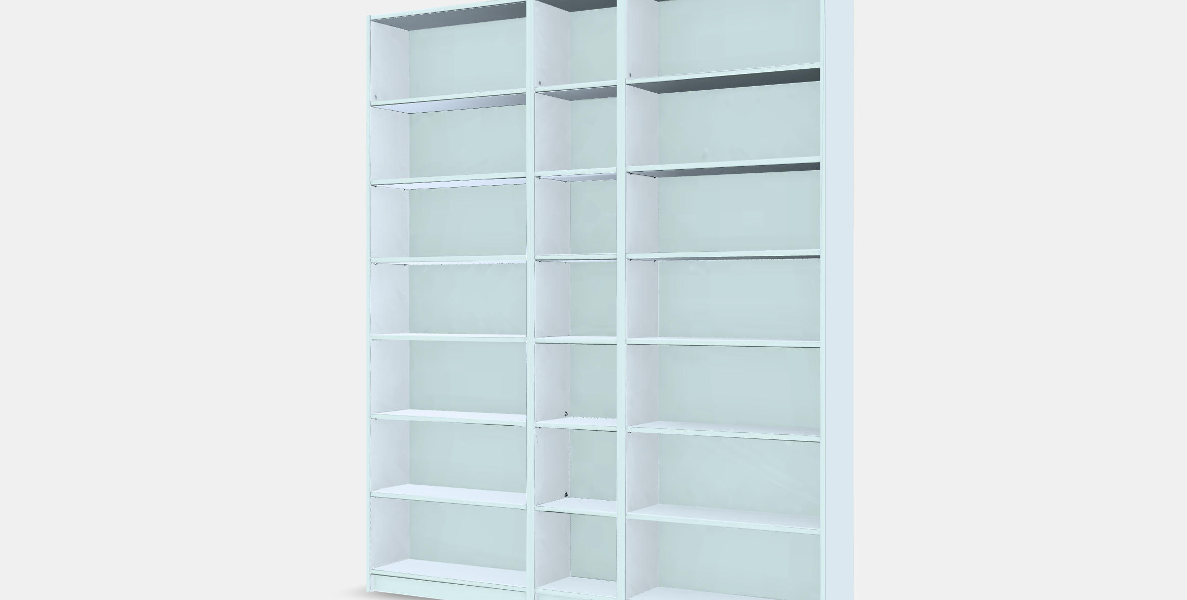 BILLY Bookcase 5 Low-poly 3D model_12