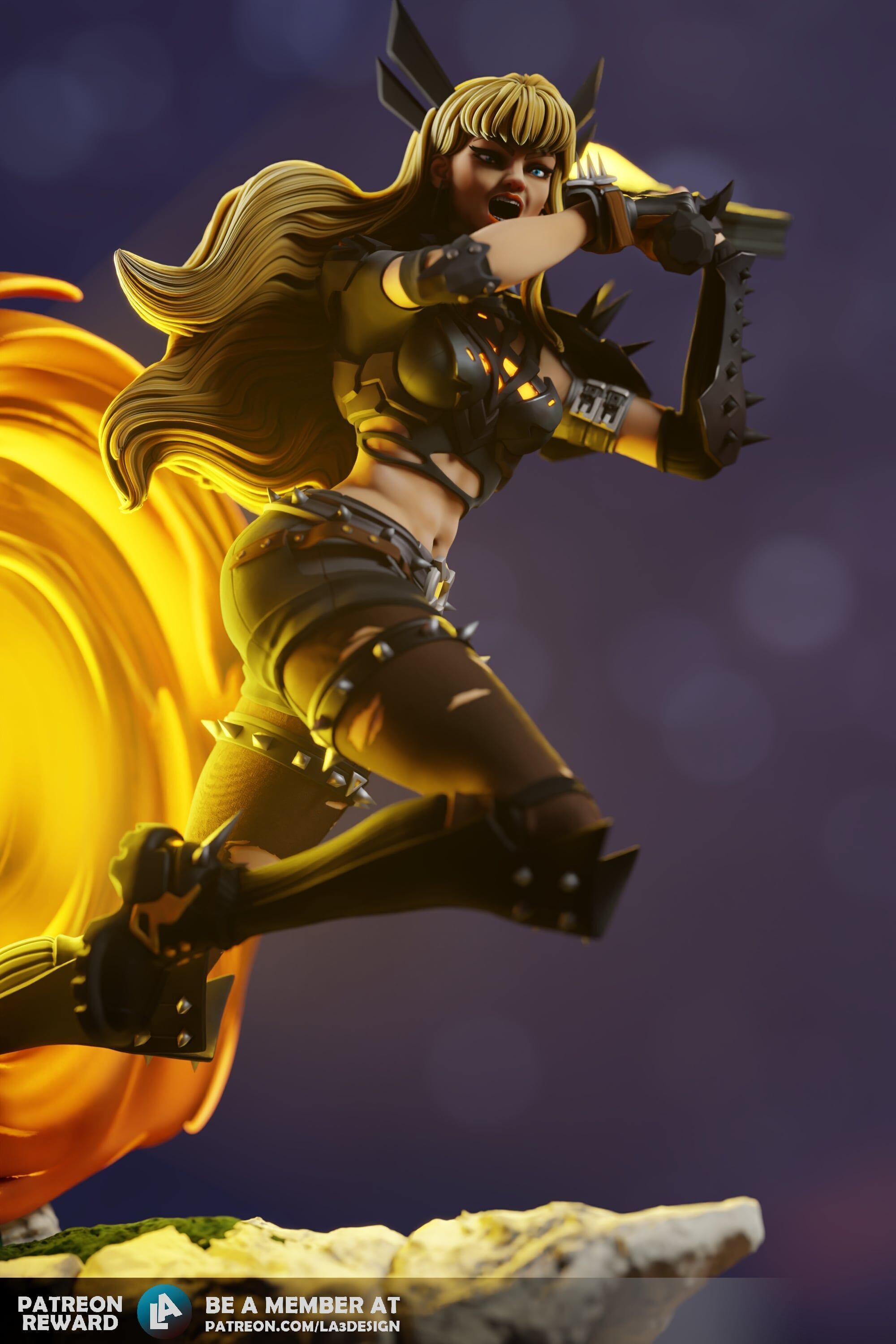 Magik from Marvel Rivals Fan Art 3D print model_4